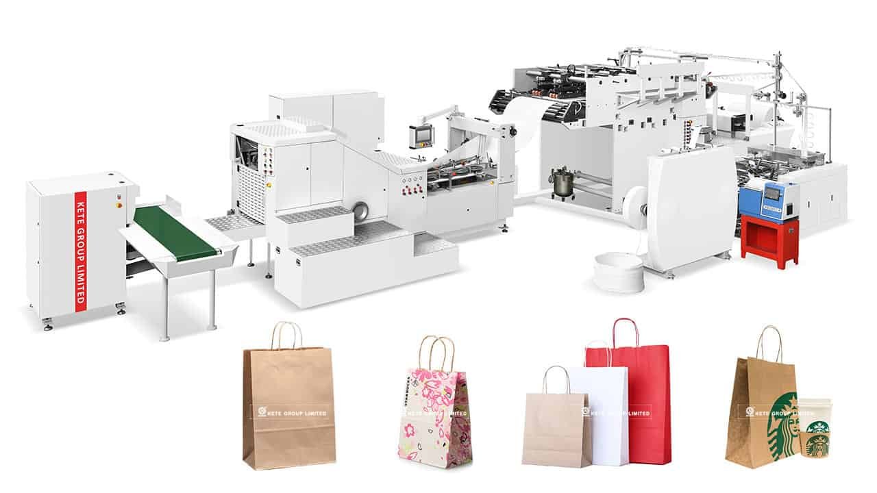 Automatic Paper Bag Making Machine